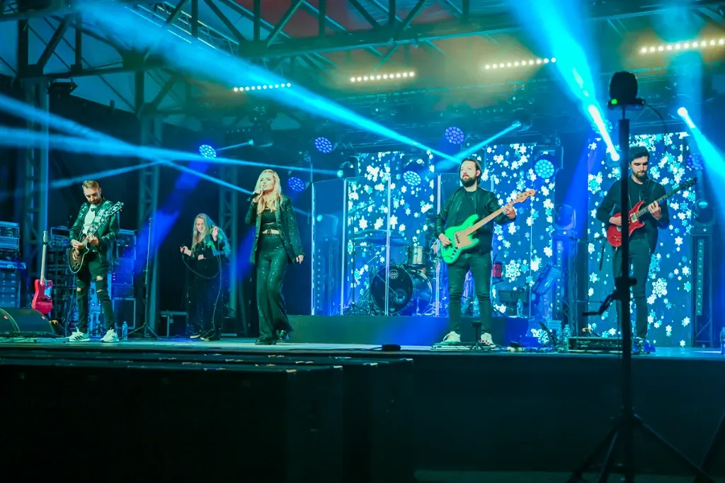 zespół Łzy podczas koncertu