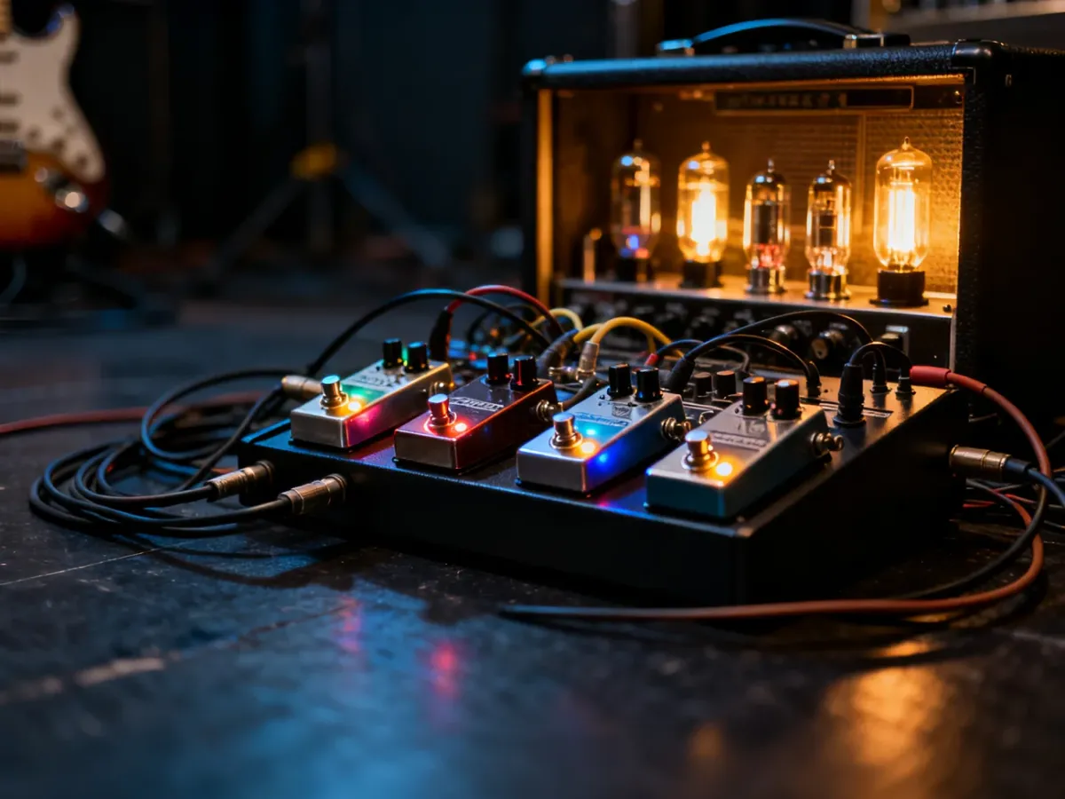 Skąd się biorą szumy w łańcuchu efektów gitarowych?