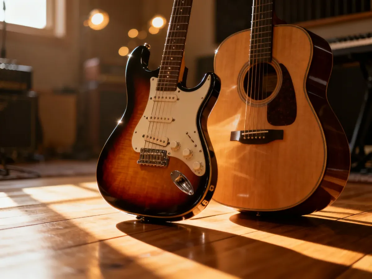 Gitara elektryczna czy akustyczna na start – co wybrać?