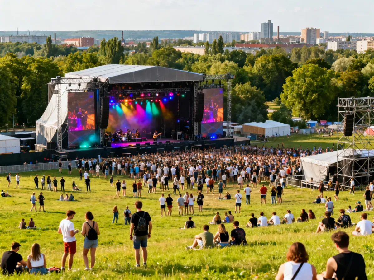 Plenerowy festiwal muzyczny na Błoniach Łódzkich