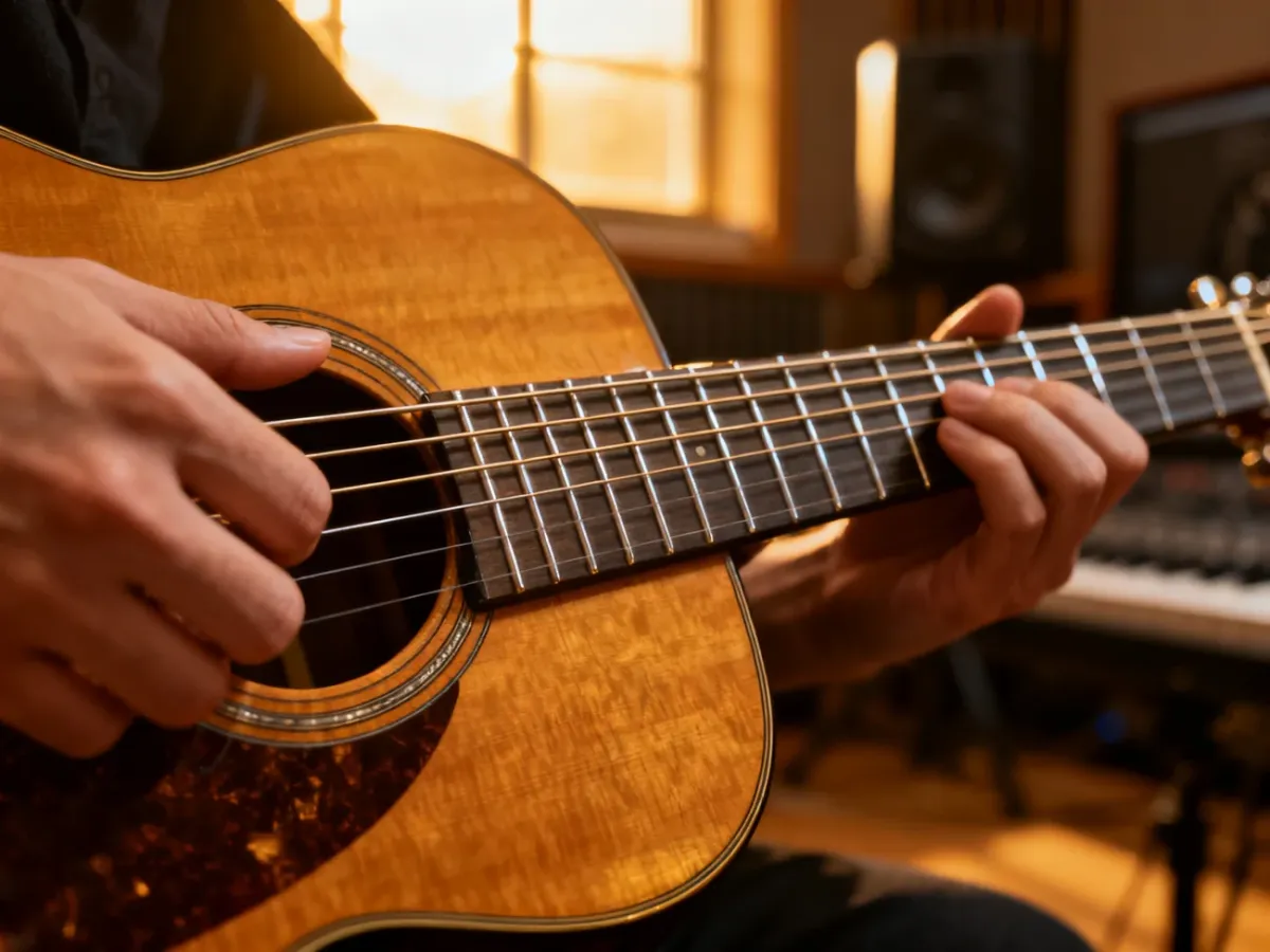 Jak ćwiczyć płynną zmianę akordów na gitarze?