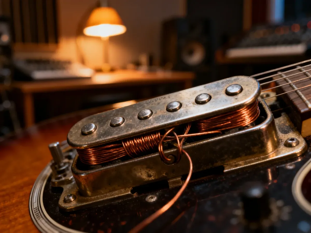 Czemu przetwornik w gitarze elektrycznej gra cicho?